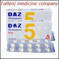 Generic Diazepam DAZ 5mg by Safe-Pharma x              1 Blister