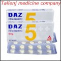 Generic Diazepam DAZ 5mg by Safe-Pharma x 10 Blisters