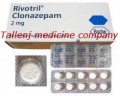 Rivotril (Clonazepam) 2mg                     per strip
